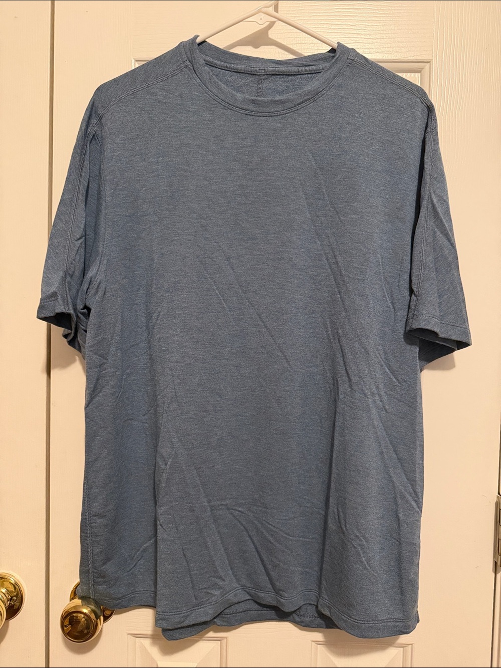 lululemon athletica Men's Crew Neck Tee - Heather Blue